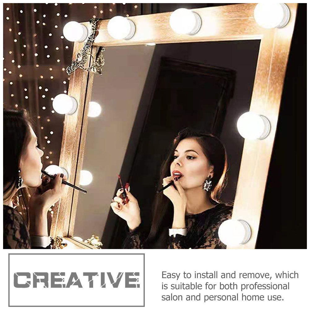Dressing Table Vanity With Lighted Mirror - 1 conjunto de espelho de maquiagem