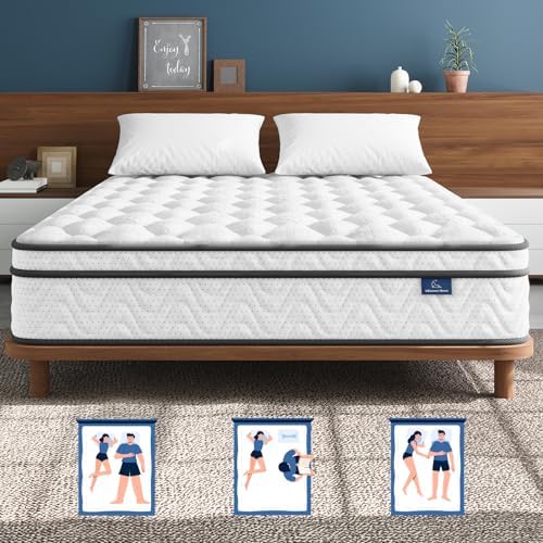 Memory Foam Mattress In A Box Queen - Colchão Queen Size de 12 Polegadas,