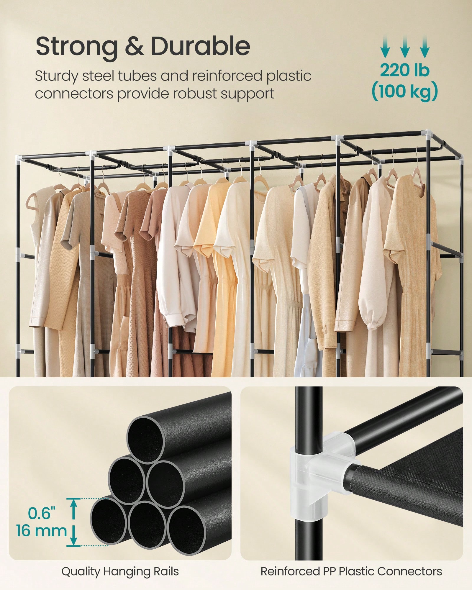 Guarda-Roupa Portátil Extra Gr - Wardrobe Closet Portable Fabric Cover avaliação e preço