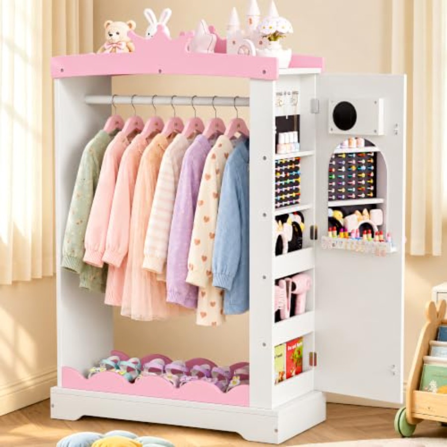 Guarda-roupa de fantasia com e - Full Length Mirror Jewelry Armoire avaliação e preço