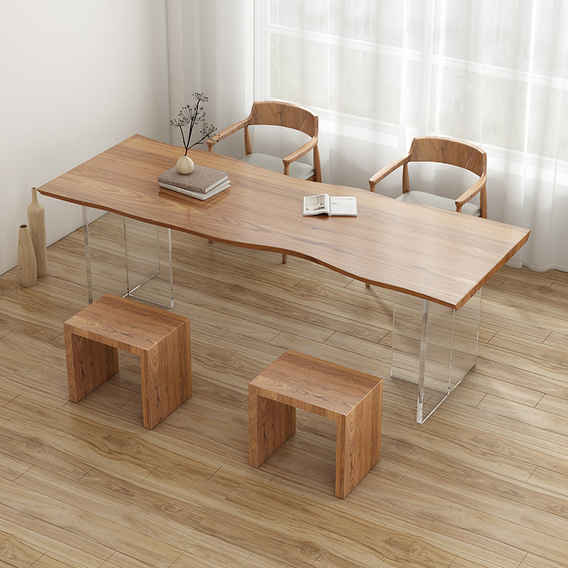 Mesa de madeira sólida acrílic - Tables avaliação e preço