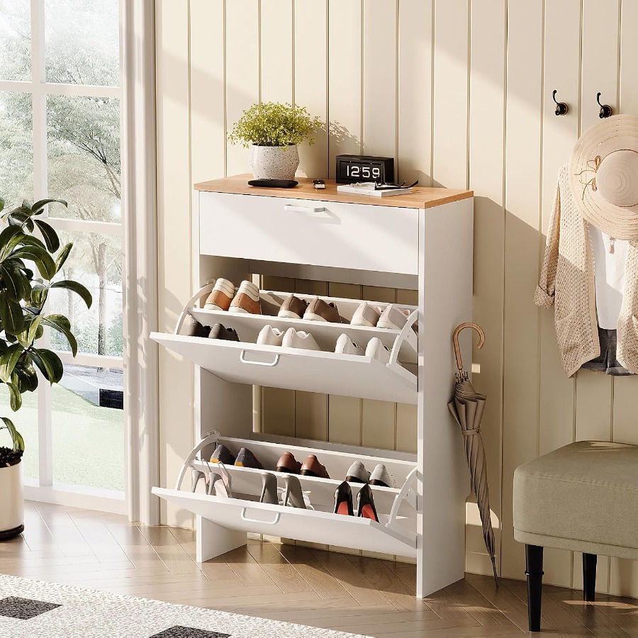 Armário para guardar sapatos,  - Shoe Rack Cabinet Narrow Entryway avaliação e preço