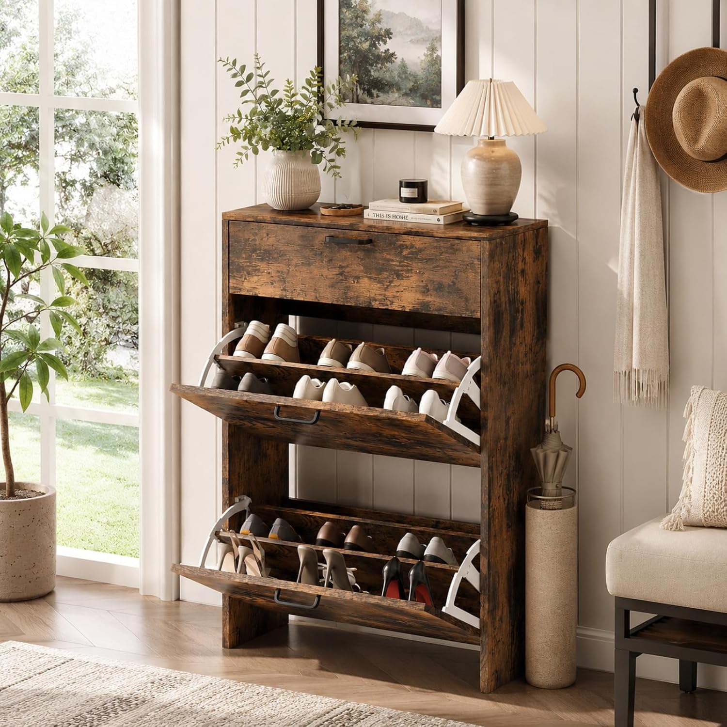 # Armário de Sapatos Slim com  - Shoe Rack Cabinet Narrow Entryway avaliação e preço
