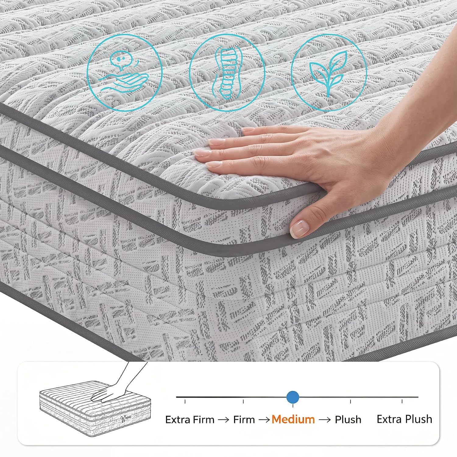 Colchão Queen Size de 12 Poleg - Memory Foam Mattress In A Box Queen avaliação e preço