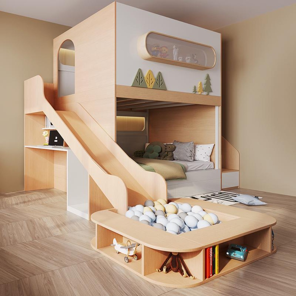Cama Alta e Baixa com Escorreg - Bunk Bed With Stairs And Slide avaliação e preço