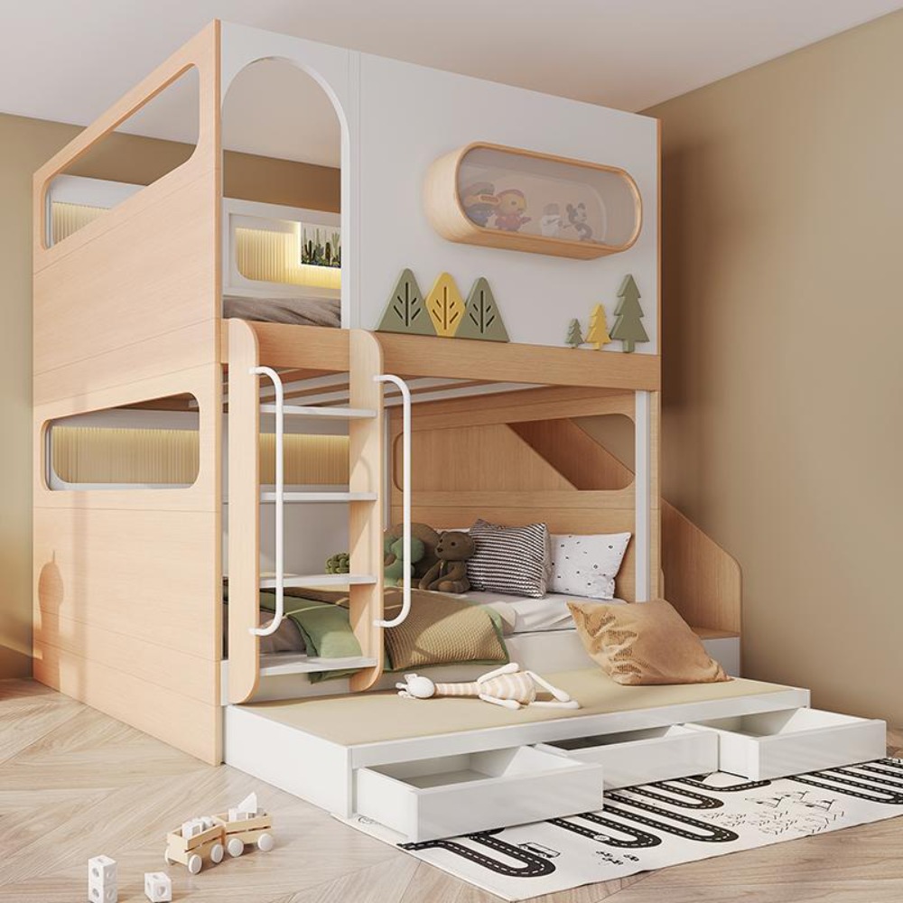 Cama Alta e Baixa com Escorreg - Bunk Bed With Stairs And Slide avaliação e preço