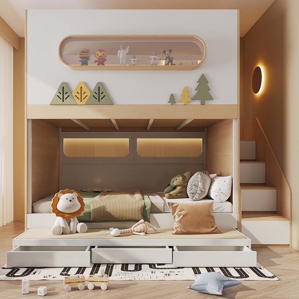 Cama Alta e Baixa com Escorreg - Bunk Bed With Stairs And Slide avaliação e preço
