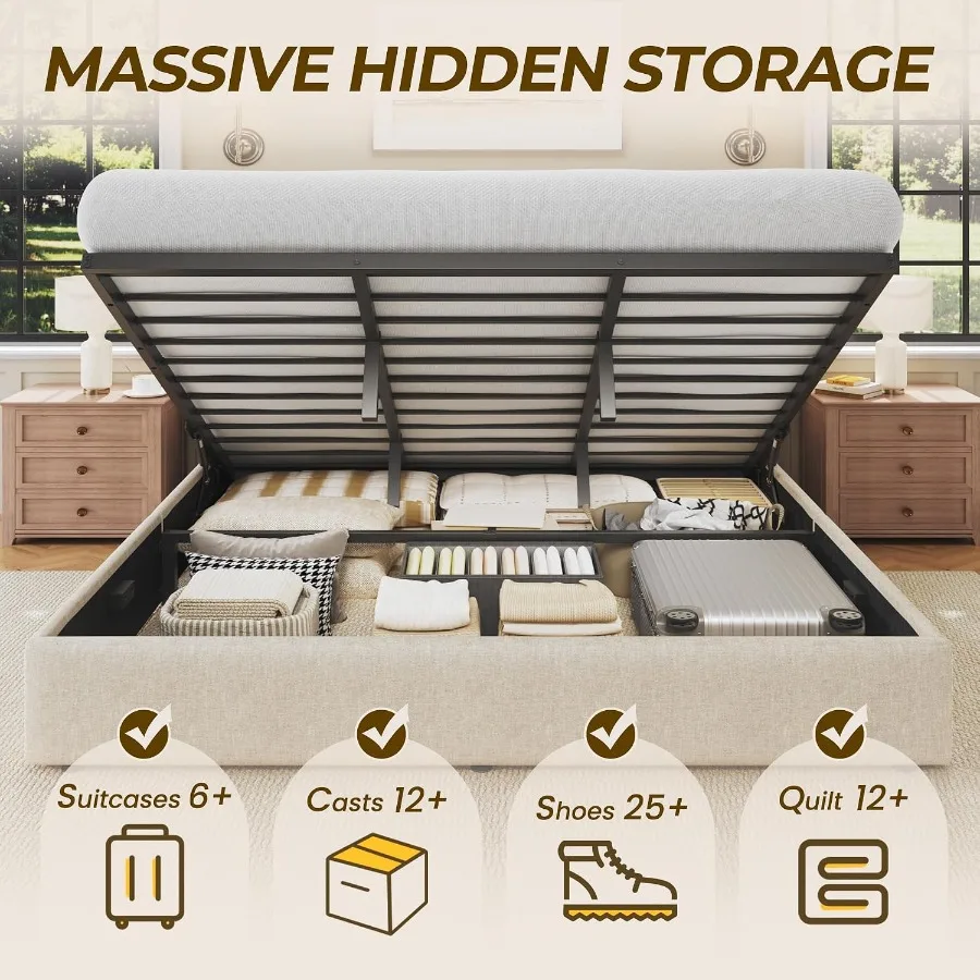 Estrutura de cama com espaço d - Gas Lift Storage Bed Hydraulic avaliação e preço