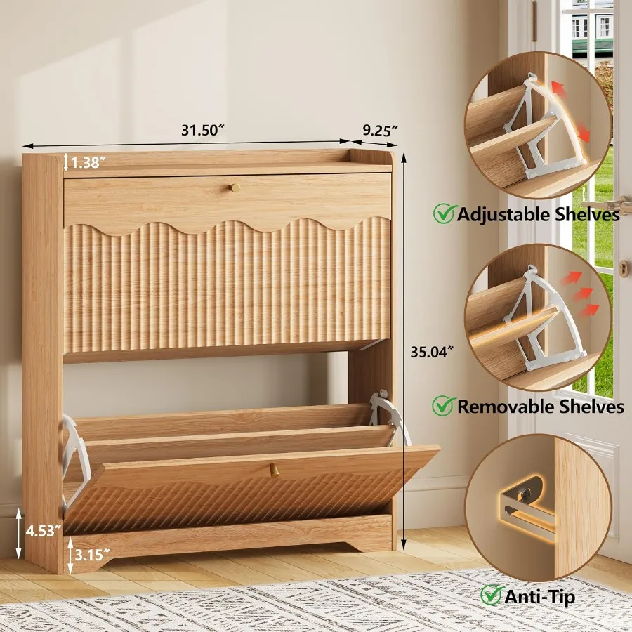 Armário para guardar sapatos c - Shoe Rack Cabinet Narrow Entryway avaliação e preço