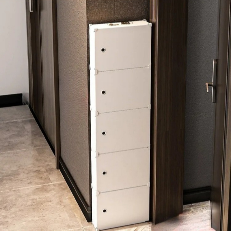‌ Sem furadeira sobre a porta  - Shoe Rack Cabinet Narrow Entryway avaliação e preço