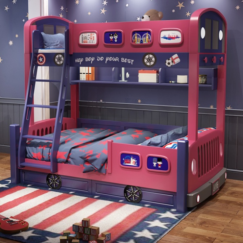 Cama Infantil Moderna com Esco - Bunk Bed With Stairs And Slide avaliação e preço