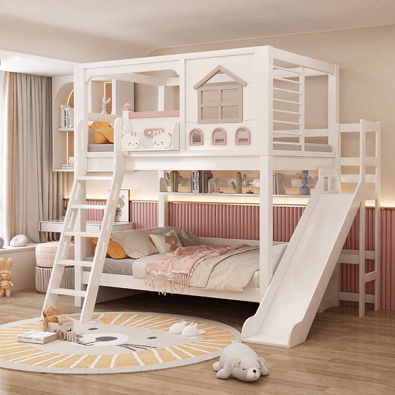 Cama Beliche Infantil Moderna  - Bunk Bed With Stairs And Slide avaliação e preço