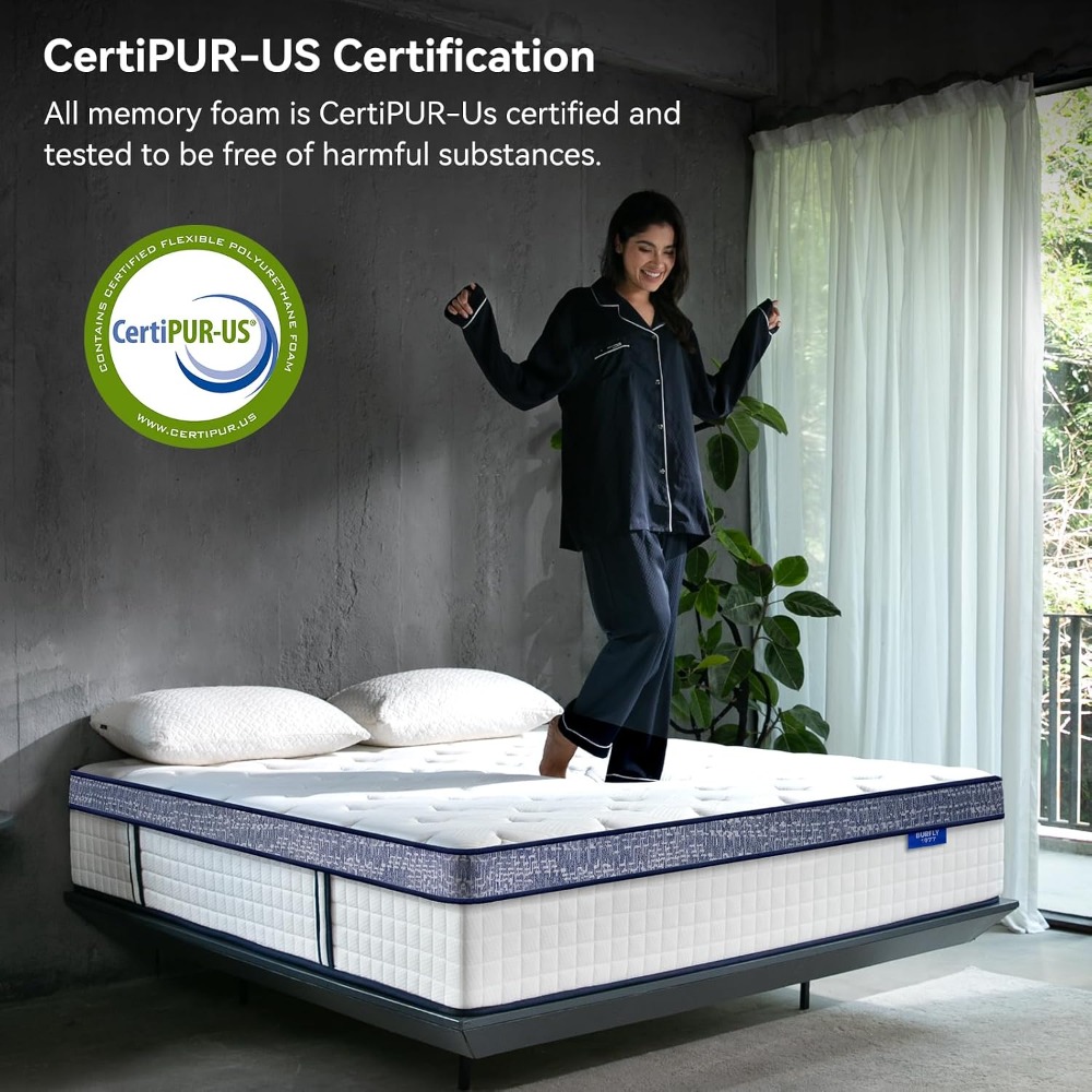 Colchão Queen, Colchões Híbrid - Memory Foam Mattress In A Box Queen avaliação e preço