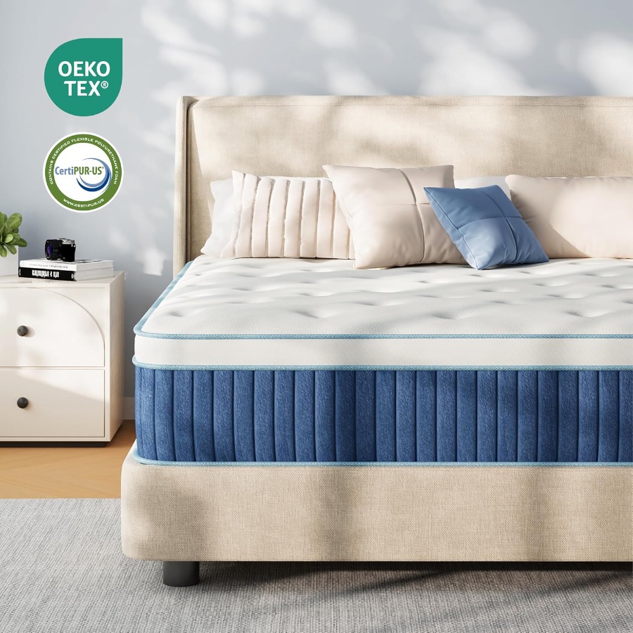 Colchão híbrido Queen de 12 po - Memory Foam Mattress In A Box Queen avaliação e preço